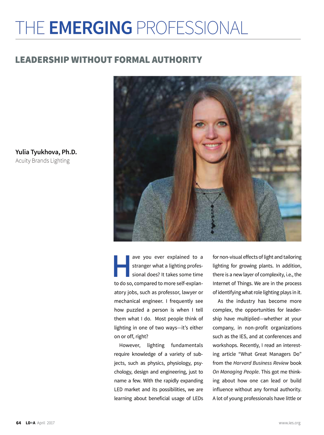 Preview of the LD+A article Leadership Without Formal Authority