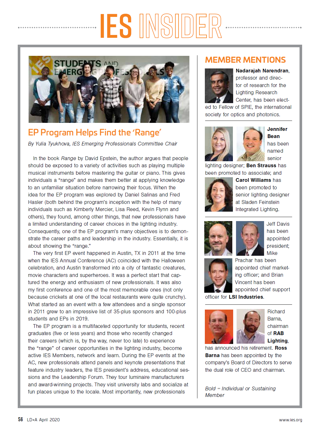 Preview of the LD+A article EP Program Helps Find the Range